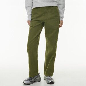 Aritzia TNA Greenwich Mid Rise Straight Leg Cotton Twill Utility Cargo Pants